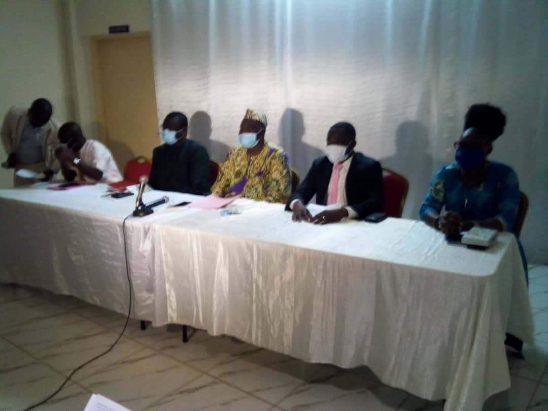 Elections Ligue Régionale de Foot Lomé-Golfe: Conférence de presse de la liste 'Expérience Créative'.