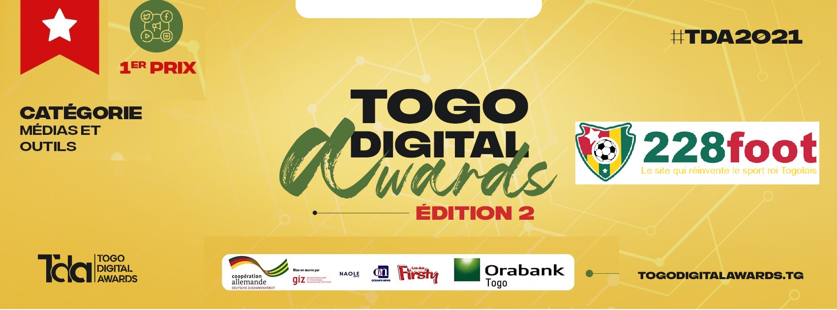 228Foot, vainqueur du Togo Digital Awards 2021